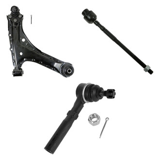 TRQ® - Front Passenger Side Lower Control Arm with Ball Joint and Tie Rod End Kit