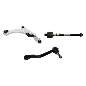 TRQ® - Front Passenger Side Lower Control Arm with Ball Joint and Tie Rod End Kit