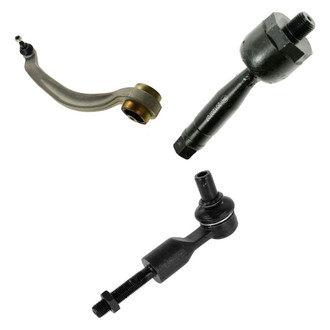 TRQ® - Front Passenger Side Lower Control Arm with Ball Joint and Tie Rod End Kit