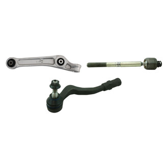 TRQ® - Front Passenger Side Lower Control Arm and Tie Rod End Kit