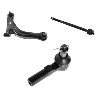 TRQ® - Front Passenger Side Lower Control Arm with Ball Joint and Tie Rod End Kit