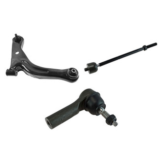 TRQ® - Front Passenger Side Lower Control Arm with Ball Joint and Tie Rod End Kit