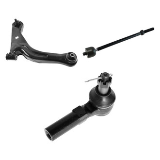 TRQ® - Front Passenger Side Lower Control Arm with Ball Joint and Tie Rod End Kit