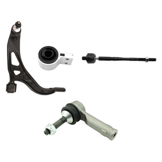 TRQ® - Front Passenger Side Lower Control Arm with Ball Joint and Tie Rod End Kit