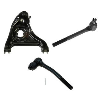 TRQ® - Front Passenger Side Lower Control Arm with Ball Joint and Tie Rod End Kit