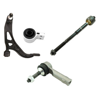 TRQ® - Front Passenger Side Lower Control Arm with Ball Joint and Tie Rod End Kit