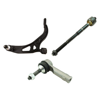TRQ® - Front Passenger Side Lower Control Arm with Ball Joint and Tie Rod End Kit
