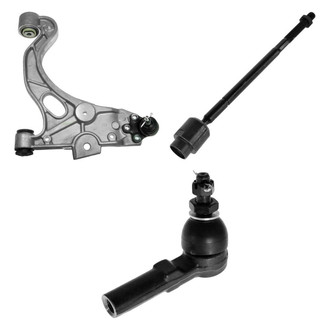 TRQ® - Front Passenger Side Lower Control Arm with Ball Joint and Tie Rod End Kit