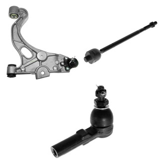 TRQ® - Front Passenger Side Lower Control Arm with Ball Joint and Tie Rod End Kit