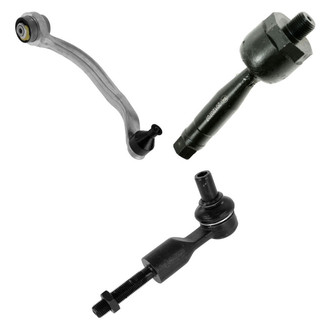 TRQ® - Front Passenger Side Lower Control Arm with Ball Joint and Tie Rod End Kit