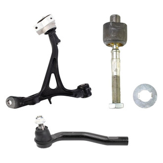 TRQ® - Front Passenger Side Lower Control Arm and Tie Rod End Kit