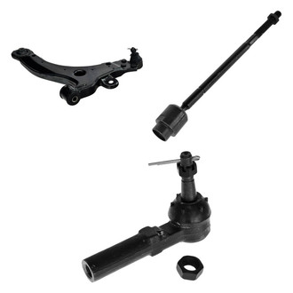TRQ® - Front Passenger Side Lower Control Arm with Ball Joint and Tie Rod End Kit