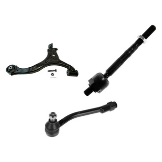 TRQ® - Front Passenger Side Lower Control Arm with Ball Joint and Tie Rod End Kit