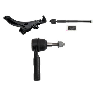 TRQ® - Front Passenger Side Lower Control Arm with Ball Joint and Tie Rod End Kit