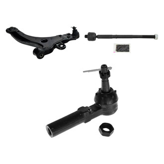 TRQ® - Front Passenger Side Lower Control Arm with Ball Joint and Tie Rod End Kit