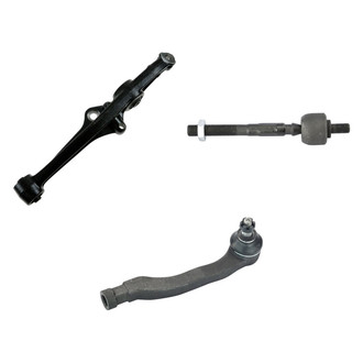 TRQ® - Front Passenger Side Lower Control Arm and Tie Rod End Kit