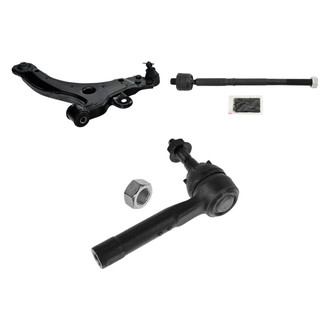 TRQ® - Front Passenger Side Lower Control Arm with Ball Joint and Tie Rod End Kit