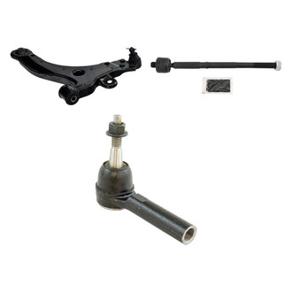 TRQ® - Front Passenger Side Lower Control Arm with Ball Joint and Tie Rod End Kit