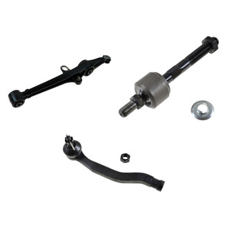 TRQ® - Front Passenger Side Lower Control Arm and Tie Rod End Kit