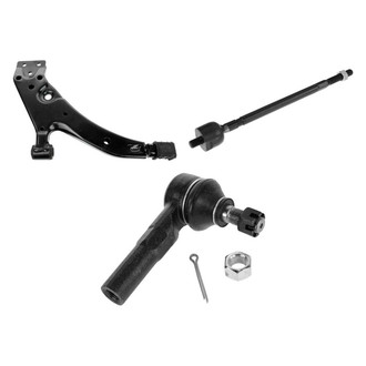 TRQ® - Front Passenger Side Lower Control Arm and Tie Rod End Kit