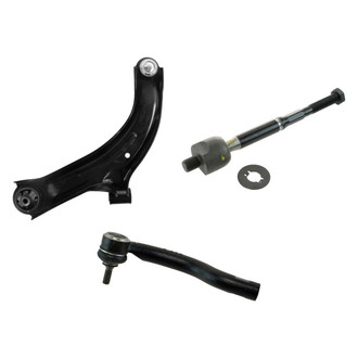 TRQ® - Front Passenger Side Lower Control Arm with Ball Joint and Tie Rod End Kit