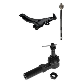TRQ® - Front Passenger Side Lower Control Arm with Ball Joint and Tie Rod End Kit