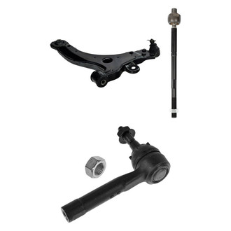 TRQ® - Front Passenger Side Lower Control Arm with Ball Joint and Tie Rod End Kit