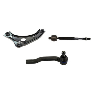 TRQ® - Front Passenger Side Lower Control Arm with Ball Joint and Tie Rod End Kit