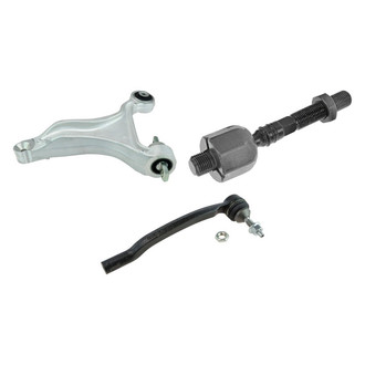 TRQ® - Front Passenger Side Lower Control Arm and Tie Rod End Kit