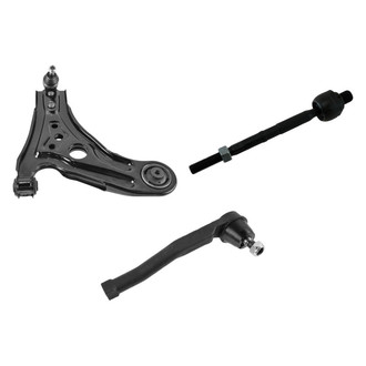TRQ® - Front Passenger Side Lower Control Arm with Ball Joint and Tie Rod End Kit