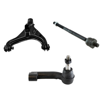 TRQ® - Front Passenger Side Lower Control Arm with Ball Joint and Tie Rod End Kit