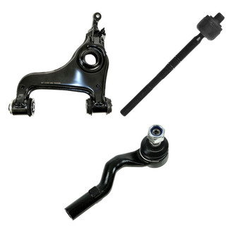 TRQ® - Front Passenger Side Lower Control Arm and Tie Rod End Kit