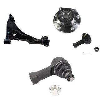 TRQ® - Front Passenger Side Lower Control Arm with Ball Joint and Tie Rod End Kit