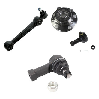 TRQ® - Front Passenger Side Lower Control Arm with Ball Joint and Tie Rod End Kit
