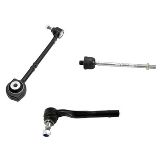 TRQ® - Front Passenger Side Lower Control Arm with Ball Joint and Tie Rod End Kit