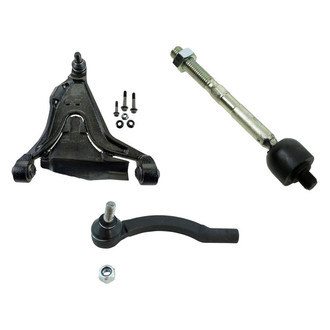 TRQ® - Front Passenger Side Lower Control Arm with Ball Joint and Tie Rod End Kit