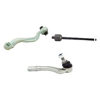 TRQ® - Front Passenger Side Lower Control Arm with Ball Joint and Tie Rod End Kit