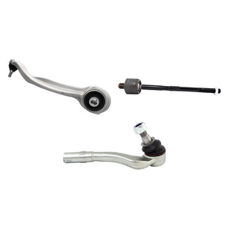 TRQ® - Front Passenger Side Lower Control Arm with Ball Joint and Tie Rod End Kit