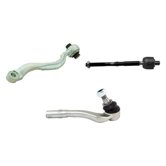TRQ® - Front Passenger Side Lower Control Arm with Ball Joint and Tie Rod End Kit