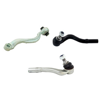 TRQ® - Front Passenger Side Lower Control Arm with Ball Joint and Tie Rod End Kit