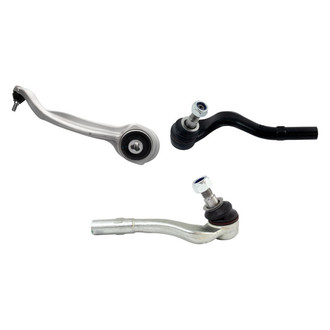 TRQ® - Front Passenger Side Lower Control Arm with Ball Joint and Tie Rod End Kit