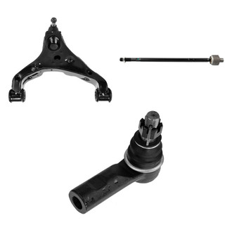 TRQ® - Front Passenger Side Lower Control Arm with Ball Joint and Tie Rod End Kit