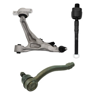 TRQ® - Front Passenger Side Lower Control Arm with Ball Joint and Tie Rod End Kit