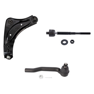 TRQ® - Front Passenger Side Lower Control Arm with Ball Joint and Tie Rod End Kit