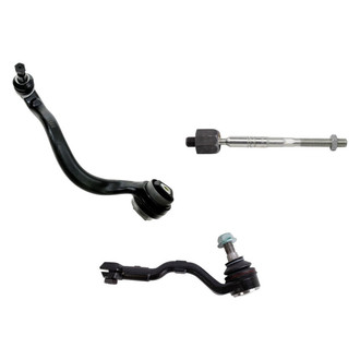 TRQ® - Front Passenger Side Lower Control Arm with Ball Joint and Tie Rod End Kit