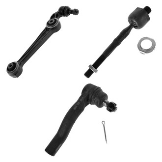 TRQ® - Front Passenger Side Lower Control Arm with Ball Joint and Tie Rod End Kit