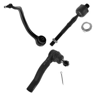 TRQ® - Front Passenger Side Lower Control Arm with Ball Joint and Tie Rod End Kit