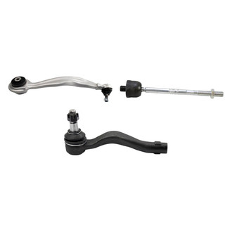 TRQ® - Front Passenger Side Lower Control Arm with Ball Joint and Tie Rod End Kit