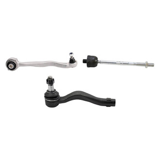 TRQ® - Front Passenger Side Lower Control Arm with Ball Joint and Tie Rod End Kit