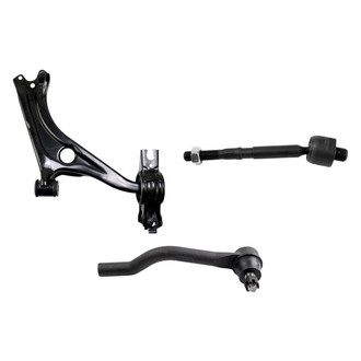 TRQ® - Front Passenger Side Lower Control Arm and Tie Rod End Kit